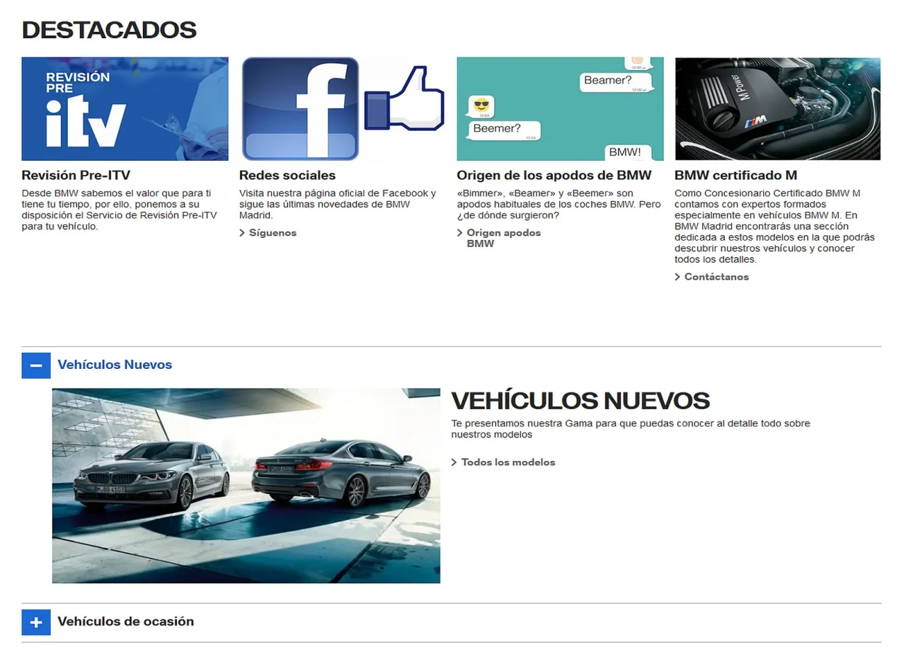 Portfolio Interdruper - webs Drupal - *.concesionariobmw.es