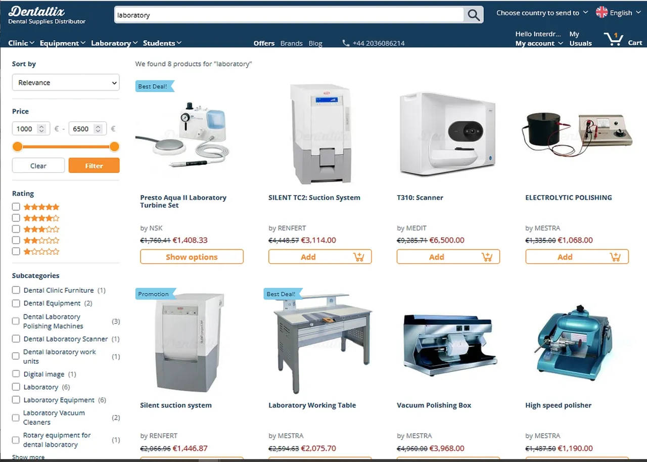 Dentaltix Search API