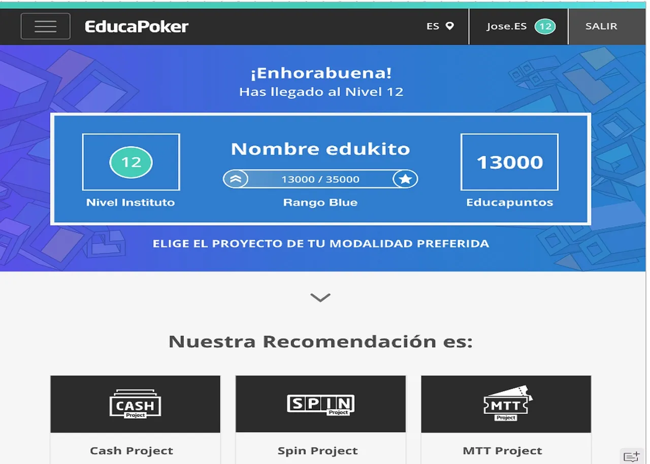 Portfolio Interdruper - webs Drupal - Educapoker.com
