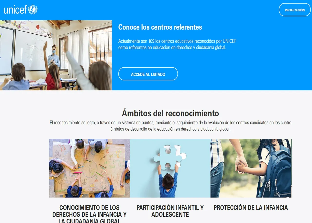 Portfolio Interdruper - webs Drupal - unicef.es